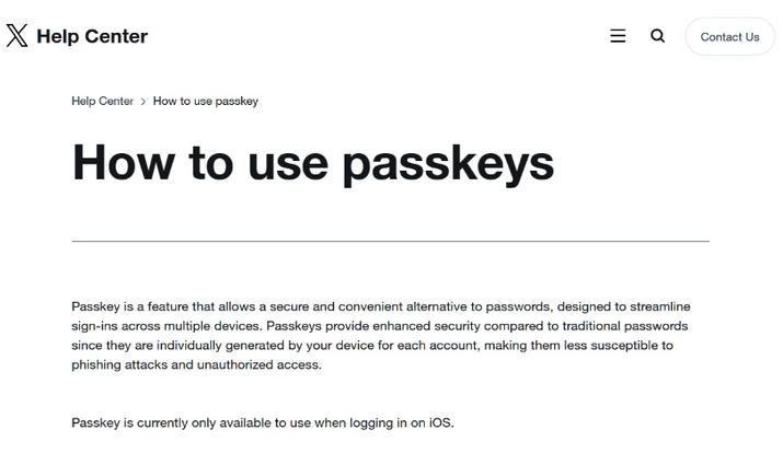 河东苹果维修店铺分享iOS用户如何通过通行密钥(Passkey)登录 